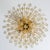 Venini Style Clear Gold Glass Messing Chandelier, 1970 For Sale - Image 13 of 14
