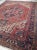 1920's Antique Deep Red and Blue Coloring Rug 10 6 X 13 For Sale - Image 4 of 13