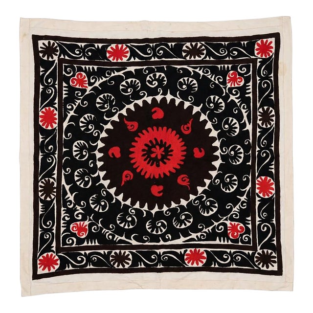 Suzani Tablecloth — Brown Tashkent Embroidery For Sale