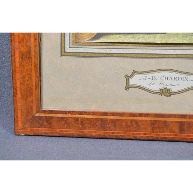 1931 After Chardin “La Récureuse” French l'Illustration Color Print, Framed For Sale - Image 13 of 13