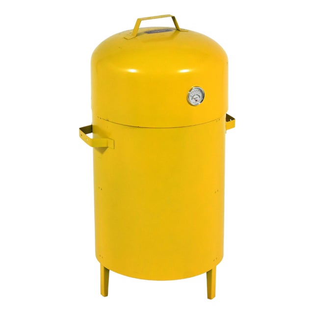 Yellow Mr. Meat Smoker Barbecue Grill / Cooker M.I.B. For Sale