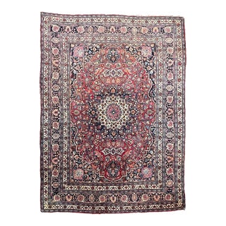 Northeast Antique with Blooming Jewel Flora Rug 10 x 13.9 For Sale