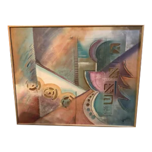 Large Lee Reynolds Abstract Painting