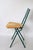 Green Mia Folding Chair with Rush Seat attributed to Giorgio Cattelan, Italy, 1980s For Sale - Image 12 of 18