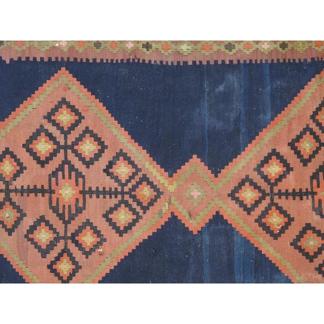 1900's Antique N.west Persian Kilim, 4'8" X 14'3" For Sale - Image 4 of 6