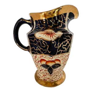 Antique Sadler Style English Gaudy Imari Pitcher