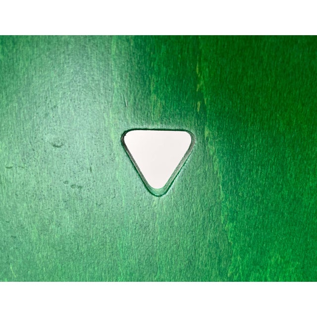 Metal Postmodern Italian Green Side Chair, 1980s For Sale - Image 7 of 18