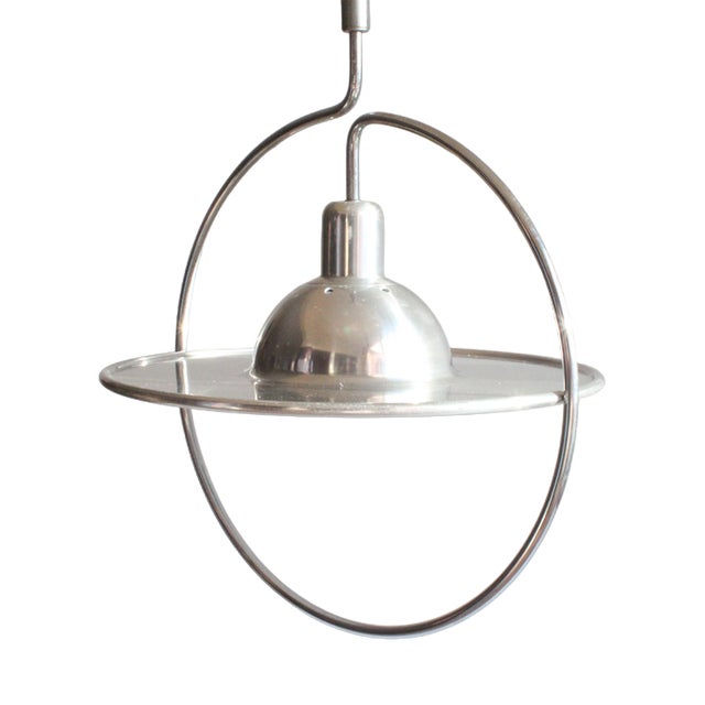 Saturn Pendant Lamp in Aluminium, 1970s For Sale