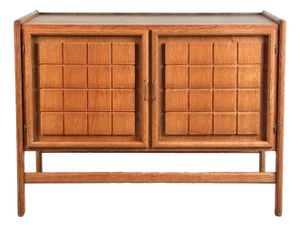 Vintage 1940's Danish Oak Cabinet