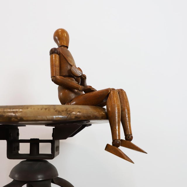 1940s Vintage Articulate Artist's Mannequin For Sale - Image 5 of 5