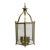 Vintage Lightolier Classic Style Hexagonal Brass Foyer Hanging Pendant Lantern For Sale