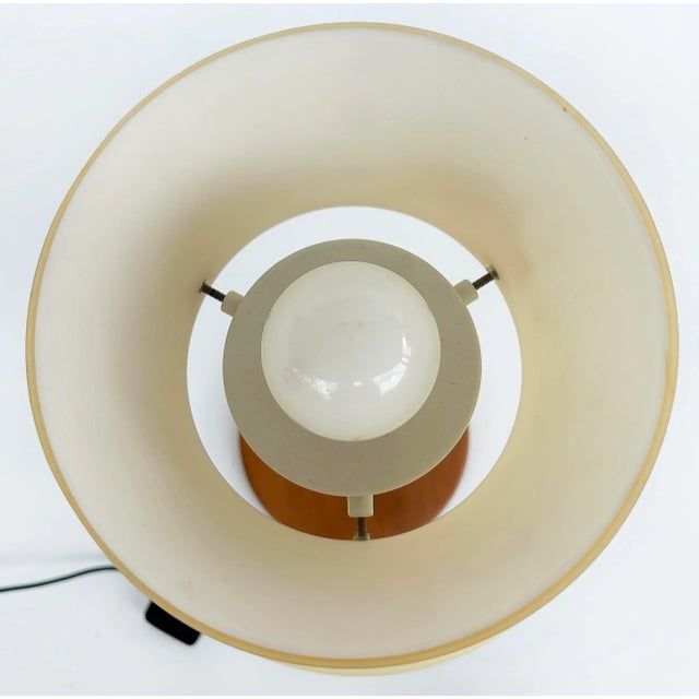 Vintage Itre Murano Venezia Murano Glass Table Lamp in Wood, "Carlotta" For Sale - Image 12 of 12