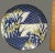 Ceramic Vintage Japanese Porcelain Painted Floral Irises Serving Platter For Sale - Image 7 of 9