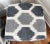 Traditional Lee Industries Cabot Denim Woven Ikat Honeycomb Pattern Fabric Cover Rolling Cocktail Ottoman Stool, a Pair For Sale - Image 3 of 12
