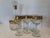1960s Vintage Culver Tyrol Gold Filigree Glass Decanter & 5 Stemmed Wine Glasses Set For Sale - Image 5 of 12