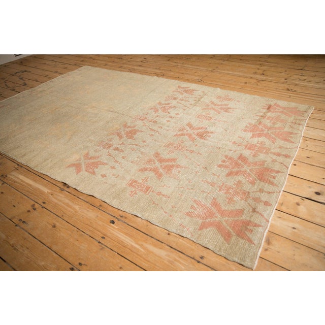 Traditional Vintage Distressed Oushak Carpet - 5' x 8'1" For Sale - Image 3 of 10
