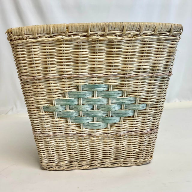 Brown Bamboo Coffee Table with Glass Top, Mid Century Modern Living ...