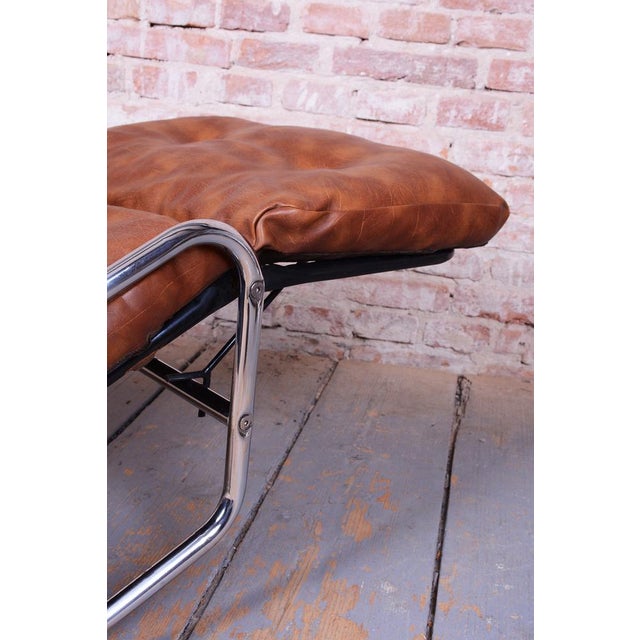 Metal Mid-Century Rocking Reclining Armchair in Chrome by Lama, France, 1960s For Sale - Image 7 of 13