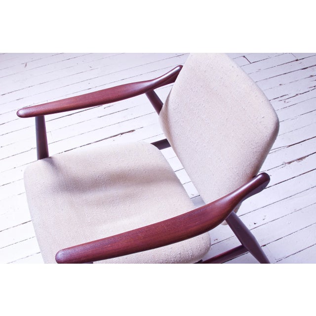 Vintage Arne Hovmand-Olsen for Mogens Kold Teak Lounge Chair-Denmark, 1960s For Sale - Image 12 of 12