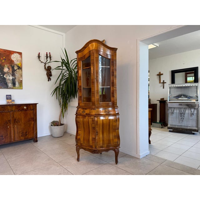 Baroque Corner Display Cabinet, 1980s For Sale - Image 13 of 14