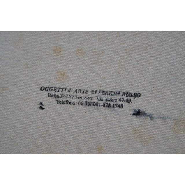 Sant'Agata De' Goti Italian Cityscape Landscape Oil Painting on Canvas 28" For Sale - Image 9 of 10