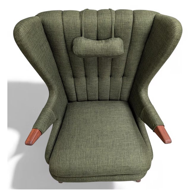 Mid-Century Modern 1950s Attributed to Sven Skipper Papa Bear Chair For Sale - Image 3 of 6