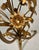 Italian Mid-Century Hollywood Regency Gild Metal Floral Design Side Table, 60s For Sale - Image 9 of 12