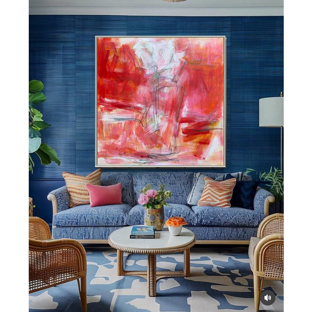 "One and Only" by Trixie Pitts Large Abstract Oil Painting For Sale - Image 11 of 12