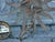Mid-Century Modern Mid 20th Century Spanish Midcentury Gilt Metal Sunburst Light Fixture with Wavy Rays For Sale - Image 3 of 12
