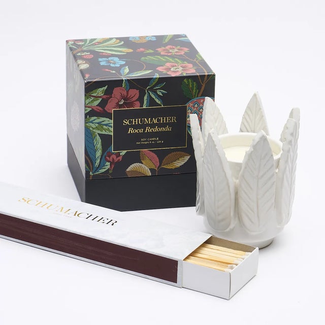 Schumacher Schumacher Roca Redonda Candle In Carbon & Multi For Sale - Image 4 of 4