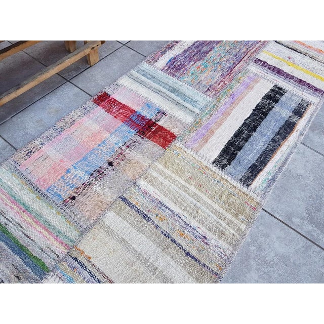 Bohemian Oushak Vintage Runner For Sale - Image 6 of 10