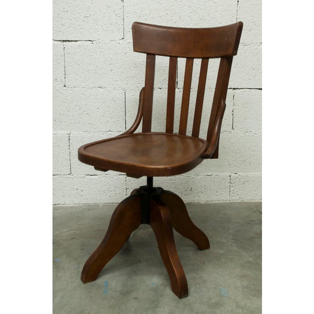 Rotating Screw Typist Office Chair from Baumann, 1930 For Sale - Image 14 of 18