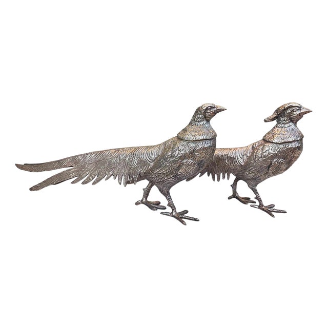 Japanese Peacock Figurines, 1950s, Set of 2 For Sale