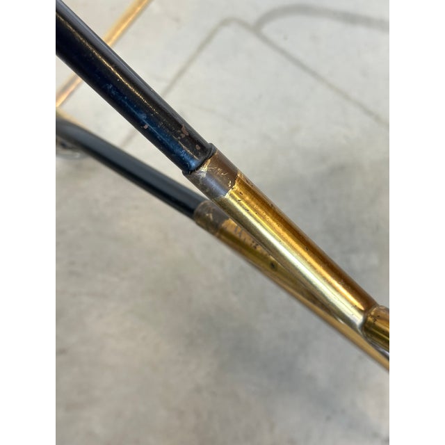 Brass and Glass Bar Trolley, 1960s For Sale - Image 12 of 17