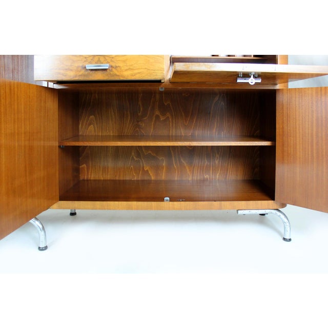 Wood Bauhaus Office Cabinet by Robert Slezak for Slezak, Czechoslovakia, 1930s For Sale - Image 7 of 18