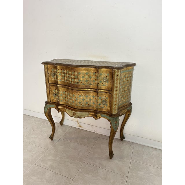 1940s Small Decorated Venetian Chest of Drawers, 1940s For Sale - Image 5 of 9