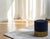 Brass and Blue Velvet Cylindrical Stool in the style of Luigi Caccia Dominioni, Italy, 1970s For Sale - Image 6 of 7