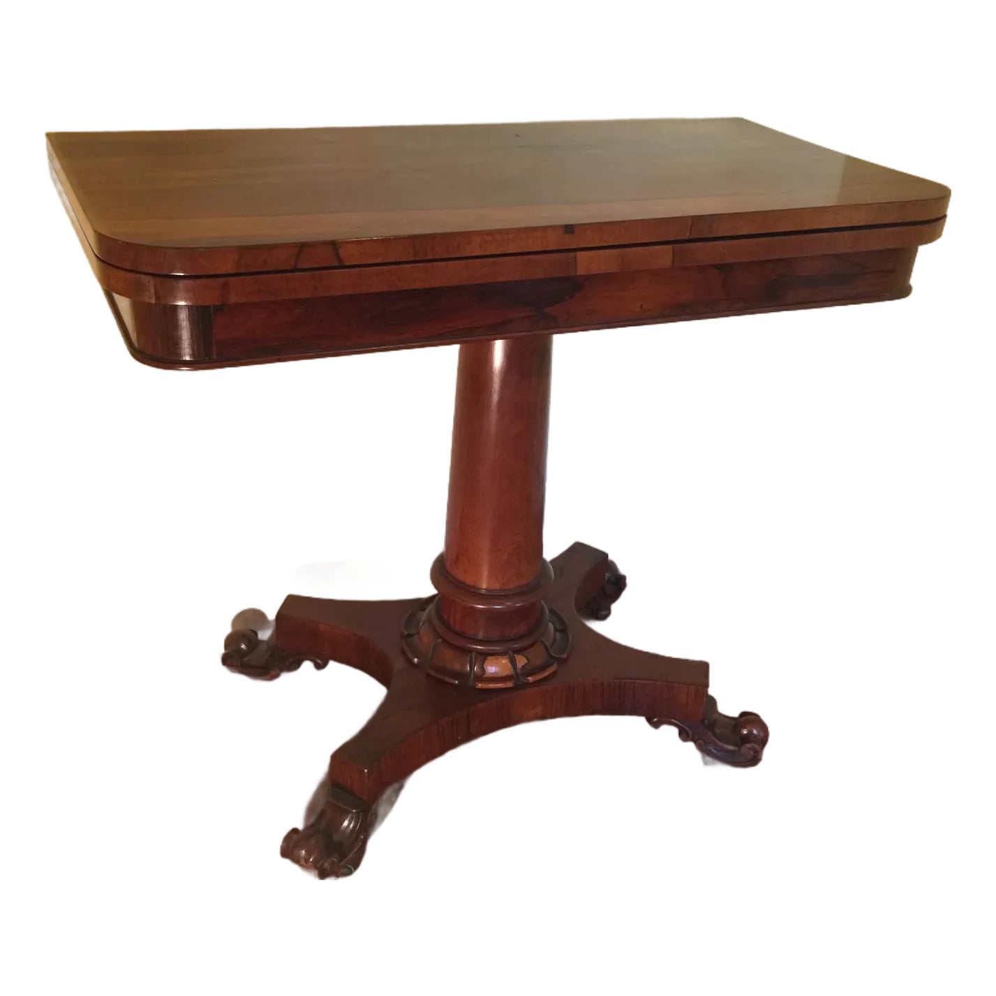 Regency Game Table C. 1815, Rosewood, From England | Chairish
