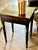 Antique Nightstand 1850s American Empire Walnut Drop Leaf Spool Leg Table For Sale In Columbus - Image 6 of 8