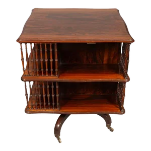 Howard & Sons Rosewood Revolving Bookstand Table