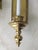 Vintage Polished Brass Electric Candlestick Wall Sconces, a Pair For Sale In Chicago - Image 6 of 7