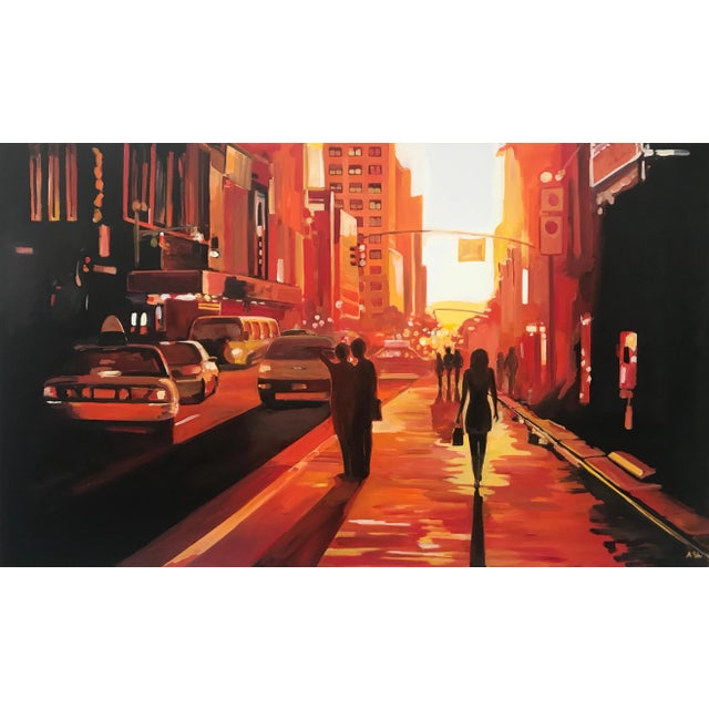 2020s Limited Edition Print by British Artist, Angela Wakefield, New York Sunshine Figurative Cityscape For Sale - Image 5 of 10