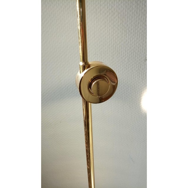 Contemporary Italian Floor Lamp in Polished Brass, 1970s For Sale - Image 3 of 9