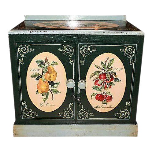 1860s Danish Decorated Cabinet & Washstand For Sale