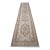 Hand-Knotted Earth Tones Turkish Runner Rug Faded Colors Low Pile Hallway Decor - 2'9″x 12'7″ For Sale