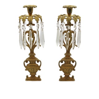 Circa 1870 Likely English Pair of Neoclassical Urn Form Girondoles For Sale