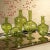 Contemporary Vellum 2-Piece Set Large Green Spiral Glass Vases, Onion Shape For Sale - Image 3 of 3