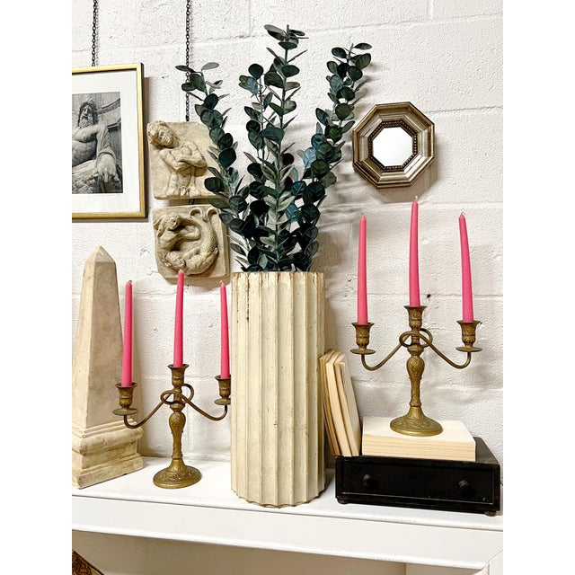 Pair of 1930's Wm Rogers Ornate 3 Arm Candelabras For Sale - Image 10 of 11