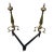 Metal Antique 1920s Brass Fireplace Andirons Pair Refurbished Colonial Hearth Decor For Sale - Image 7 of 18