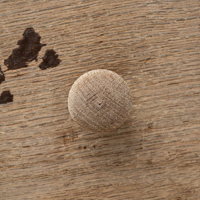 19th Century German Oak Buffet With Two Drawers For Sale - Image 11 of 18